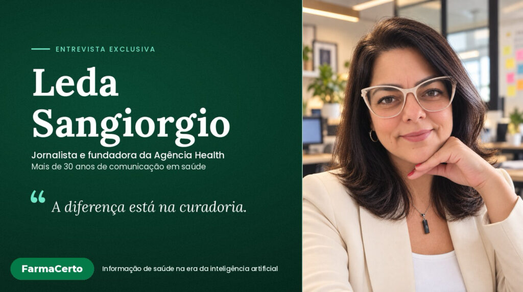 Leda Sangiorgio, da Agência Health: na saúde, a IA não substitui a curadoria humana
